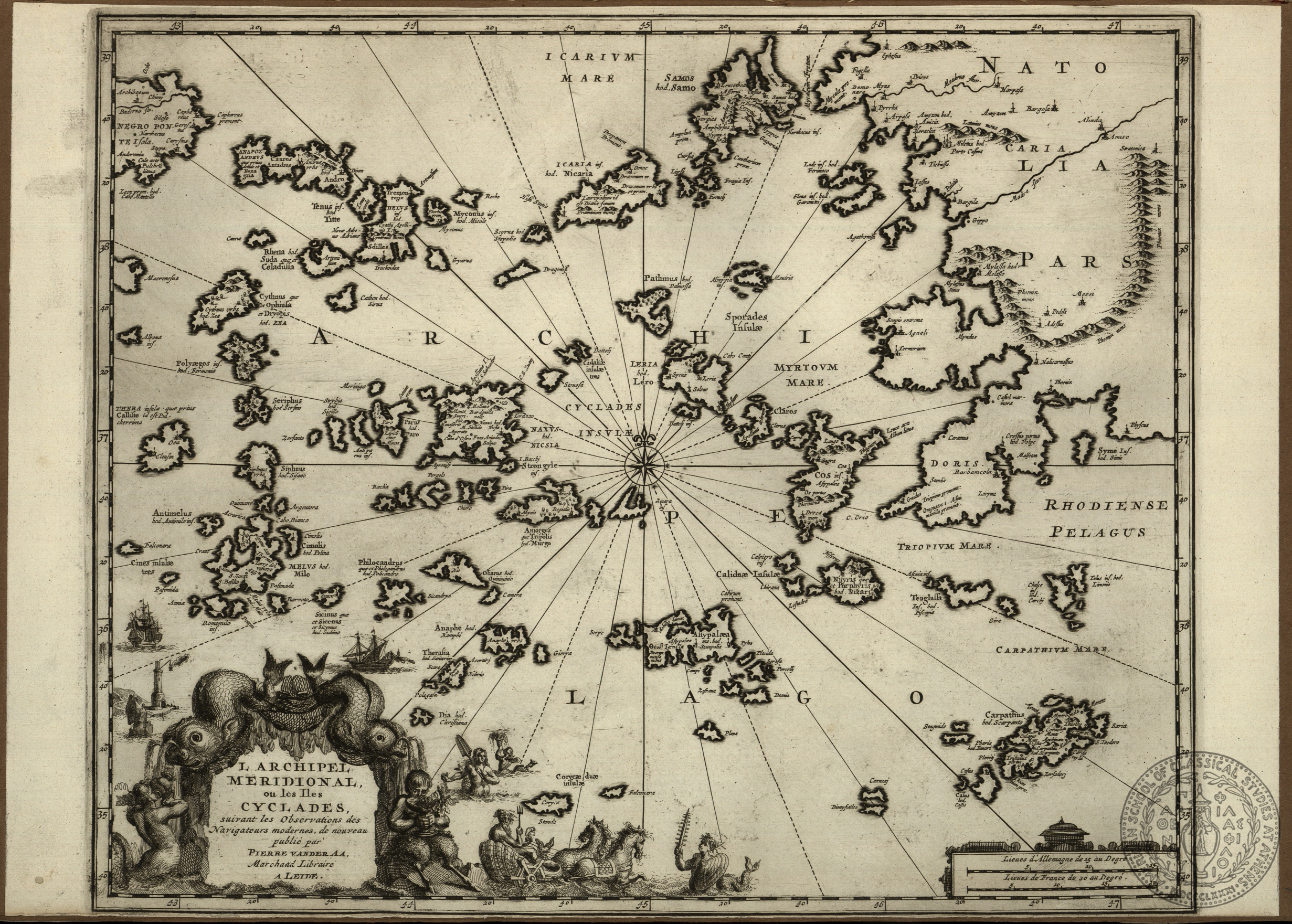 L' Archipel Meridional, ou les Iles Cyclades, suivant les observations des Navigateurs Modernes…